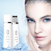 Amazon hot selling electric facial dead skin peeling machine professional face cleaning spatula ultrasonic skin scrubber