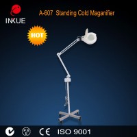 A-607 Lighted magnifier /salon cosmetology magnifying lamp/ 5x magnifying lamp floor type