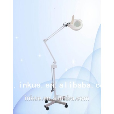 A-607 magnifying lamp with 5x Magnification beauty equipment ,stand floor skin analysis magnifying glass beauty device